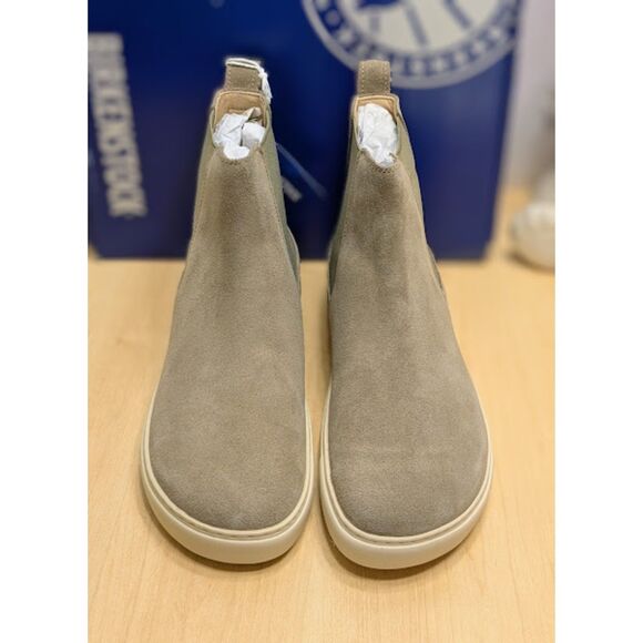 Birkenstock Bend Chelsea Taupe Suede Leather Sneaker Boots Women's 7 EU 38 NIB - Picture 5 of 14